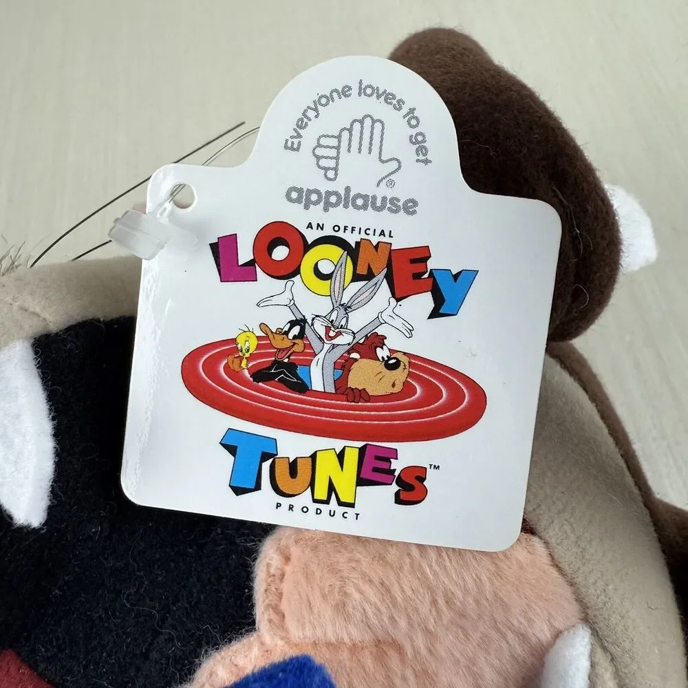 Vintage Tasmanian Devil Graduation Plush Toy Looney Tunes Applause New 6”